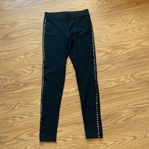 Express silver studded leggings